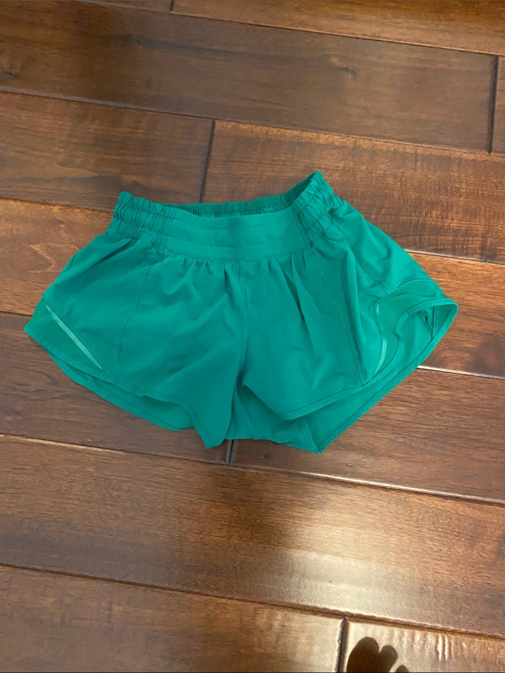 Women’s Green Athletic Running Shorts